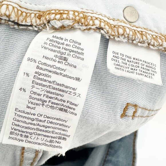 Madewell Denim High Rise Mid Length Jean Shorts Modest Bermuda Light Wash 23 - Picture 8 of 10